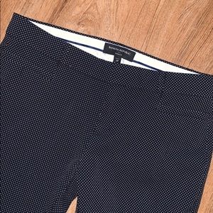 Banana republic Sloan fit black polka dot capris